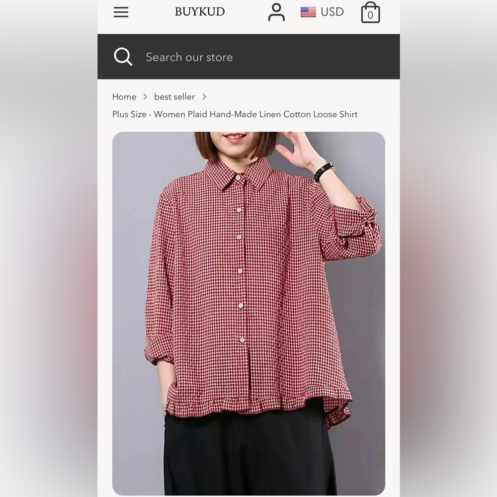 Buykud linen top